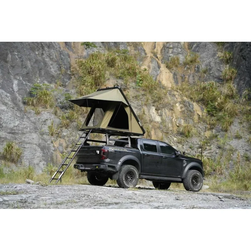High Quality Lightweight Up Wedge Hard Rooftop Tent Aluminum Canopy Off Road Exterior Modification Accessories