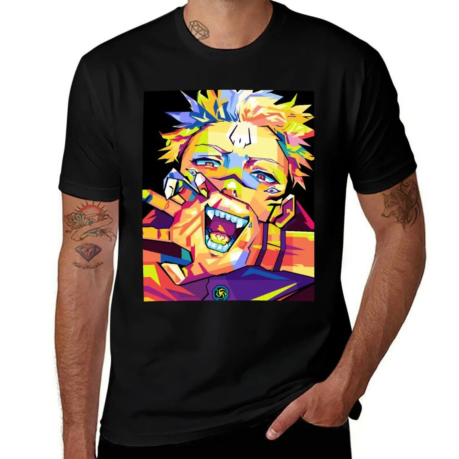 

Ryomen sukuna pop art T-Shirt funny t shirts cotton man t shirt luxury T-Shirt