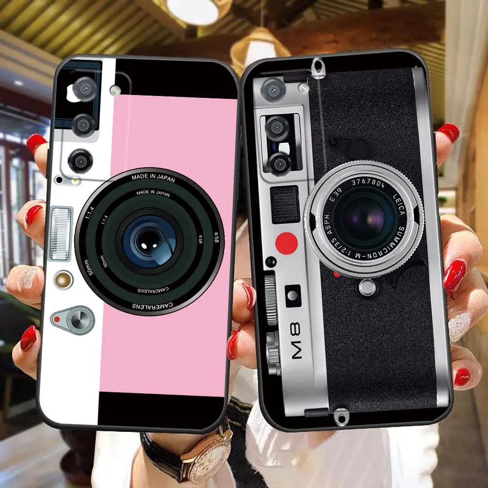 Classic Camera Lens Phone Case For OPPO A5X A6X A6C A5 A6 A17 A16 A38 A53 A54 A55 A57 A58 A60 A74 A78 A93 A94 A98 Case Shell
