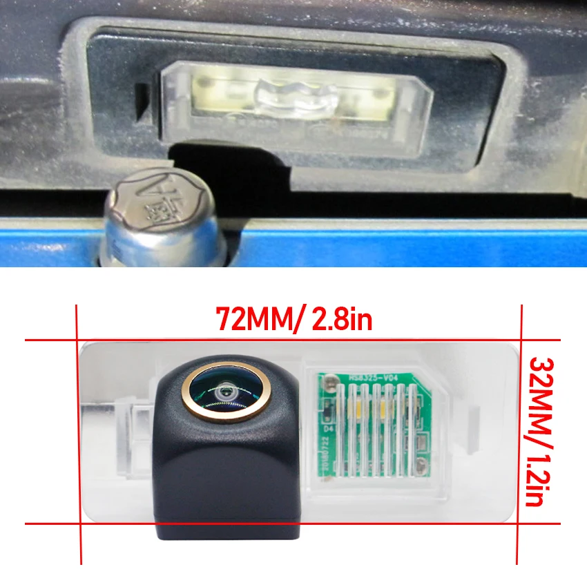 HD Night Vision Backup Rear View Camera For BMW 2 Series Active Tourer F45 2014~2018 Golden Lens CCD License Plate Camera