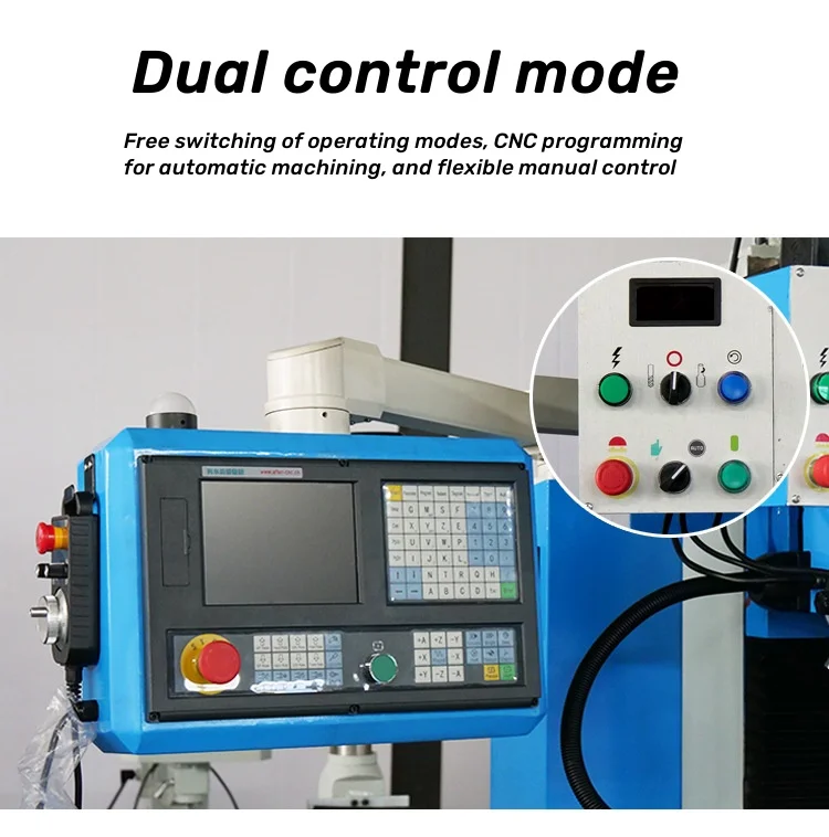 آلة الحفر والطحن باستخدام الحاسب الآلي آلة الحفر والطحن متعددة الوظائف Z-محور محرك التردد المتغير مع الفرامل