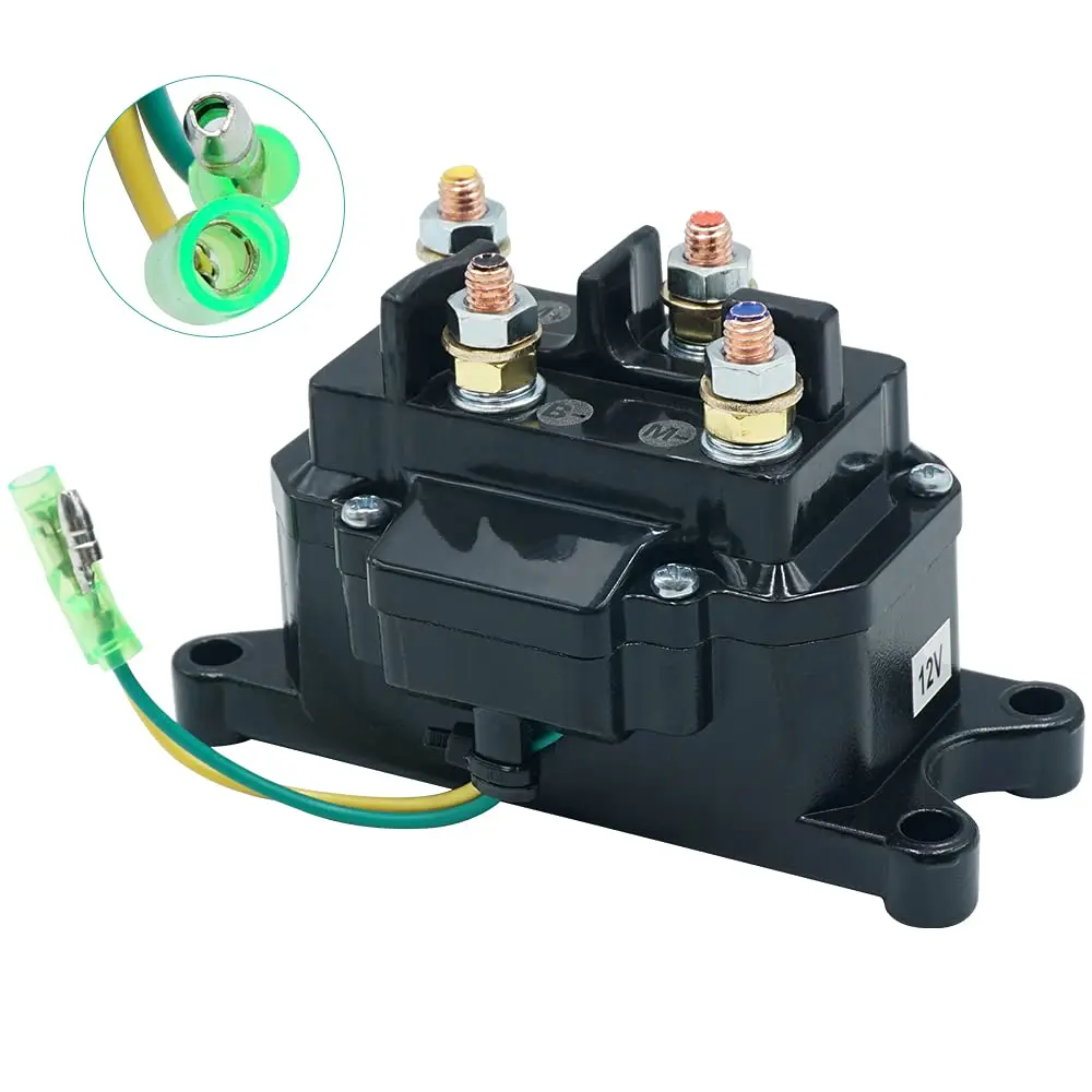 

12V 250A Winch Solenoid Relay Contactor Thumb Truck for ATV UTV Boat Vehicle Industry Winch 1500-5000lbs,