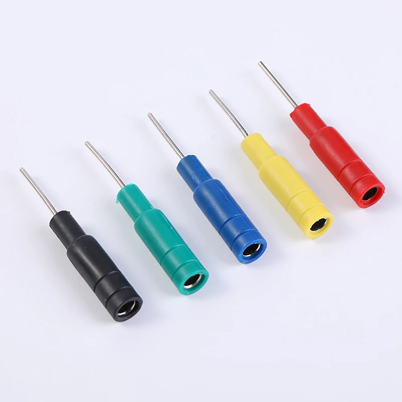 10A DCC سلسلة 1 مللي متر 2 مللي متر دبوس المقابس إلى 4 مللي متر الموز جاك لاختبار الموز المكونات خط اختبار الطاقة اكسسوارات محطة الطاقة 5 قطعة #5