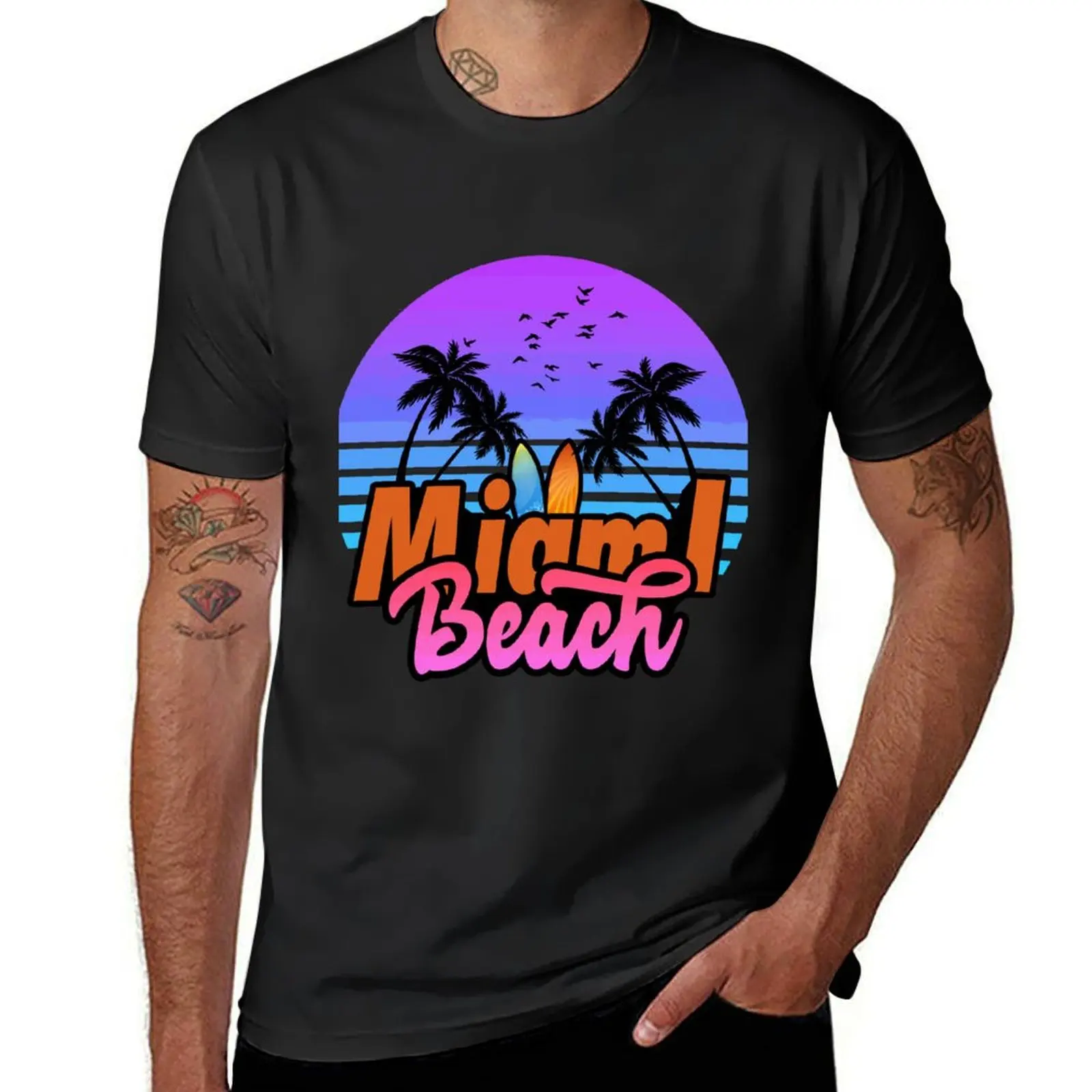 

Cool Miami Florida Beach T-Shirt new edition blacks for a boy oversized tshirts for men