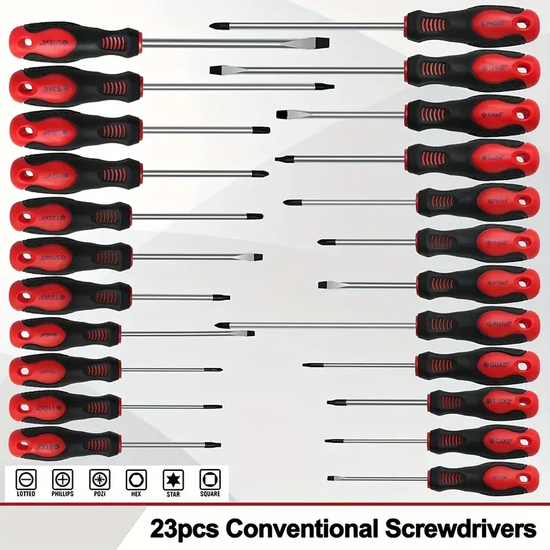 118PCS Magnetic Screwdriver Setwith Plastic Racking Precision Slotted Phillips Hex Pozidriv Torx Screw Driver Bits Set DIY Tools