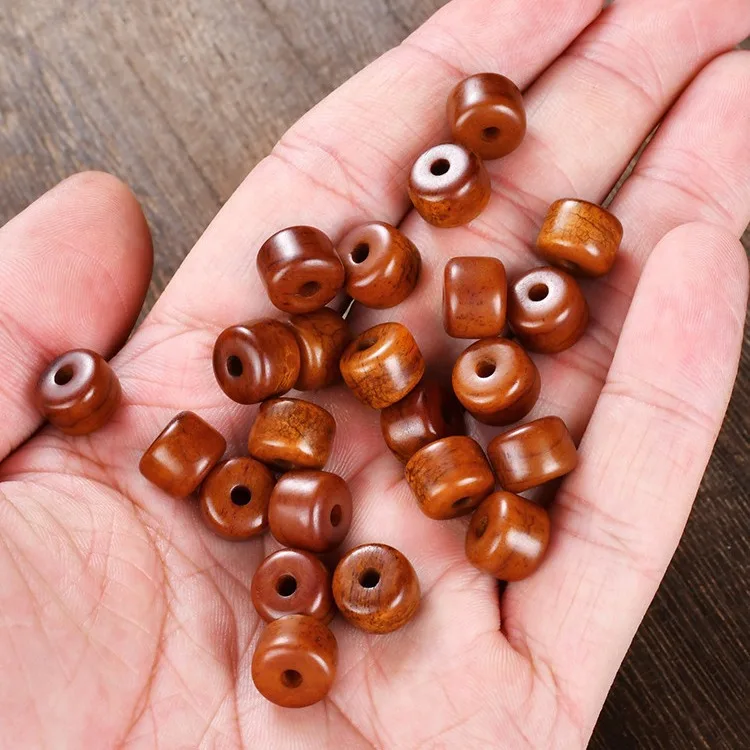 Old Yak Bone Buddha Beads Loose Beads Bucket Beads Handmade DIY Hand String Prayer Beads Jewelry Weaving Keychain Accessories