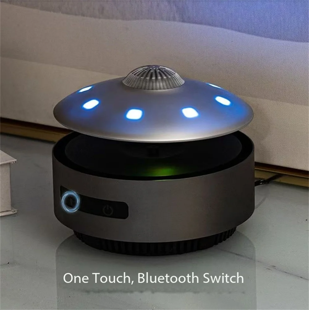 HCNT Maglev UFO Audio Bluetooth Black Technology Audio Desktop Decoration Christmas Gift Holiday Gift