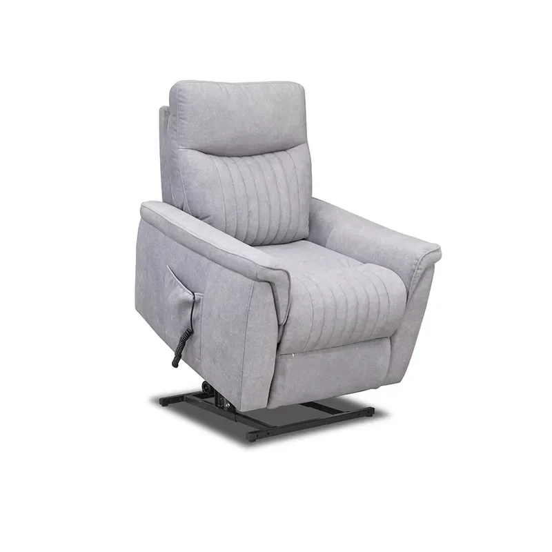Electric Power Lift Recliner Chair 2 Motor Velvet Sofa With Headrest Lumbar Support For Elderly Home Patient Care Single Seat