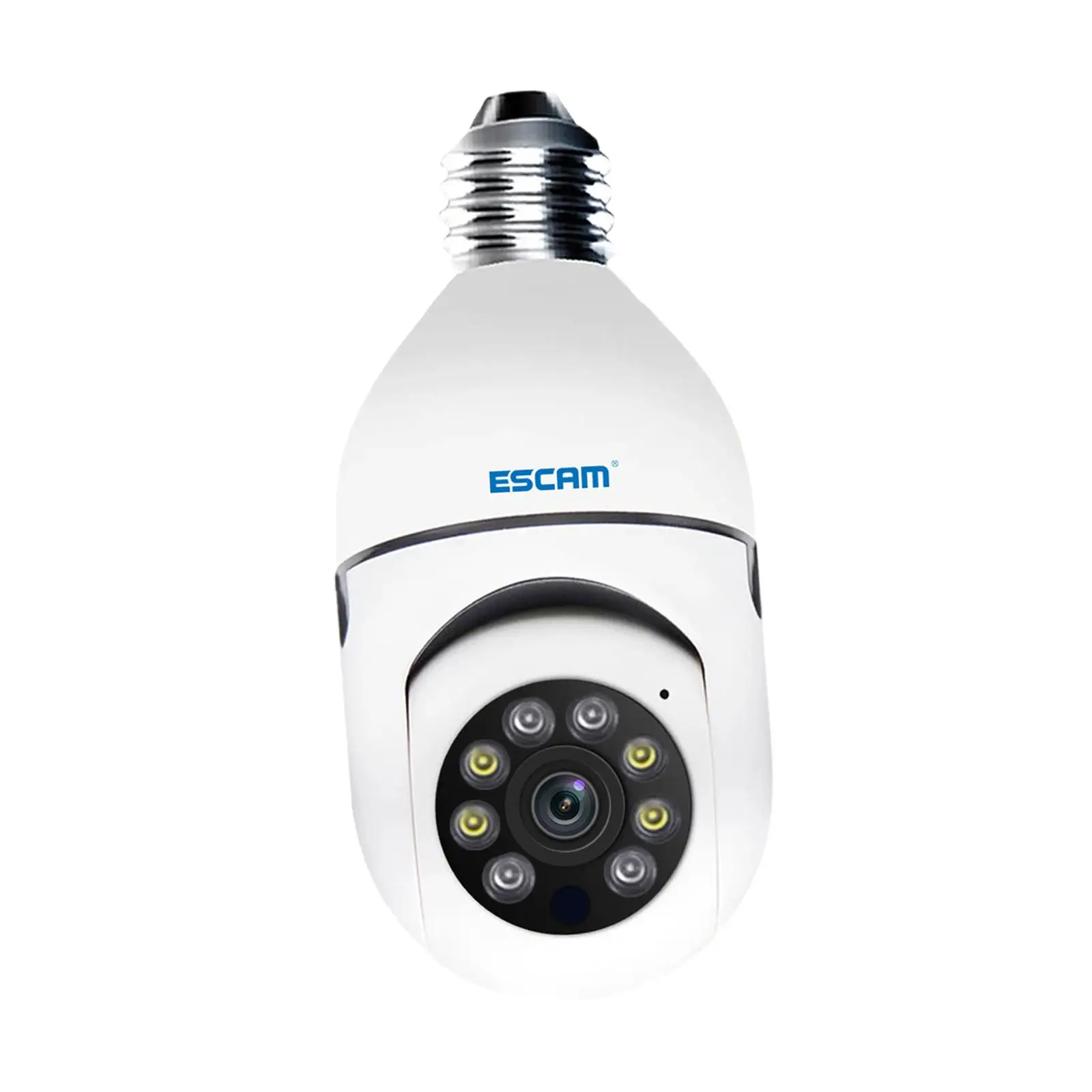 Light Bulb Security Camera Easy to Install Alarm E27 Socket Motion Detection Cloud TF Card Storage 360° Pan Tilt Security Camera