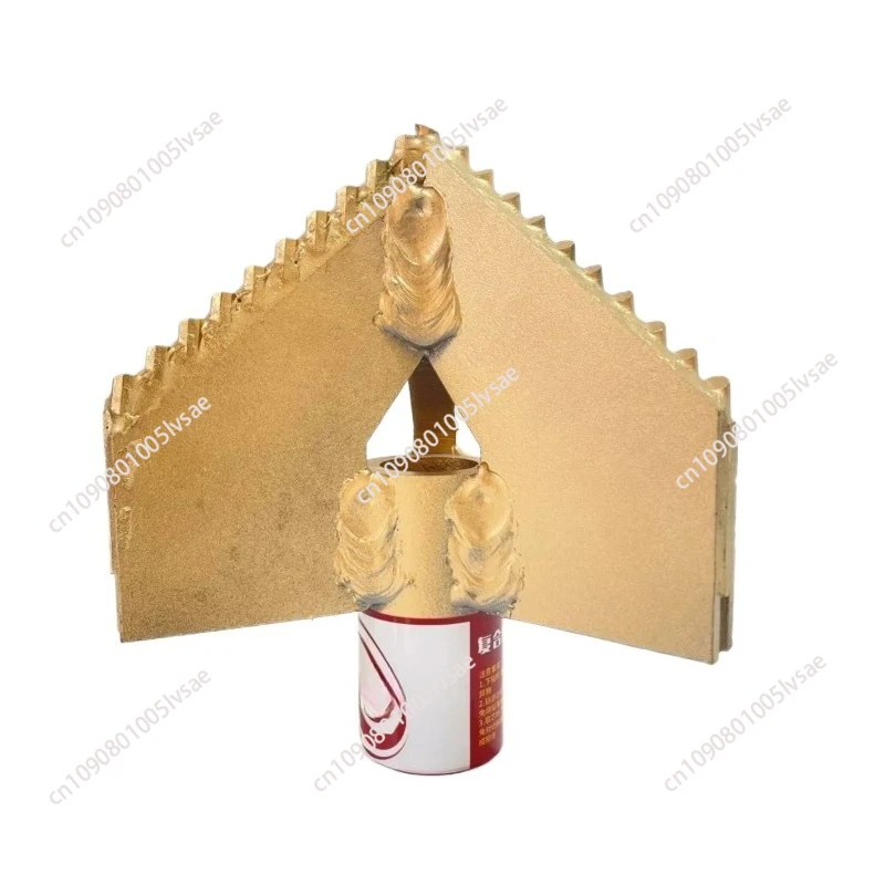 

High Quality Full Tooth 3 Wing Alloy Bit Large/Well Drilling Medium Octagonal Arc Drill, Mud Pump Accessories 3 Blade Drill