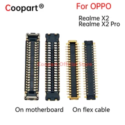 2pcs For Oppo Realme X2 X2Pro Dock Connector Micro USB Charging Port FPC connector logic on motherboard mainboard Repair Parts