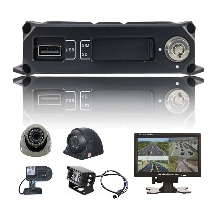 XY Small hd Fleet Management Mdvr Tracking Gps 4 Channel Camera Vehicle Dvr System Vehicles Security Cameras H.264 Mobile 4ch Md