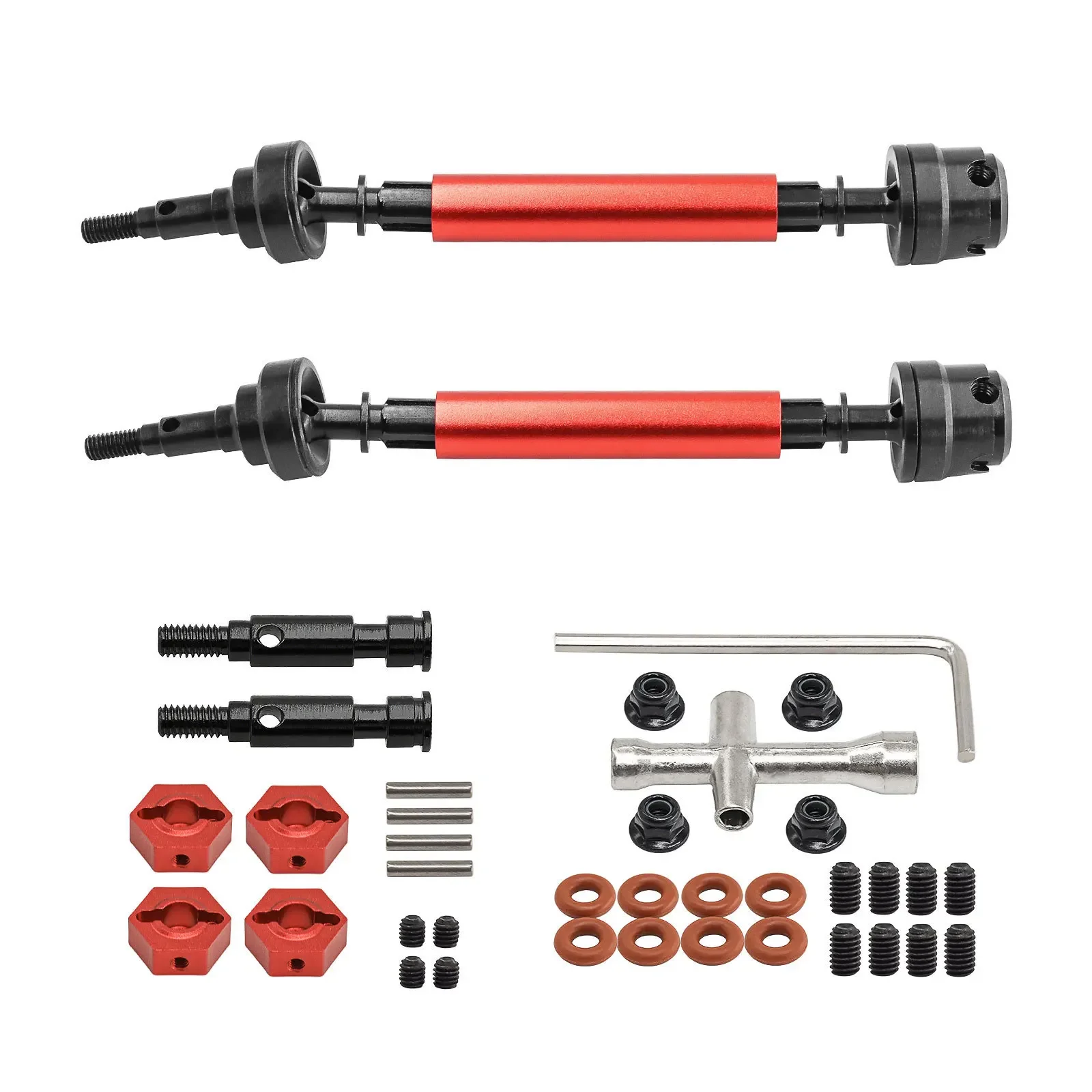 

Front Rear Drive Shafts CVD for ARRMA 1/10 2WD Goron Magic Snake Metal Upgrade Parts Kit RC Car OP Accessories