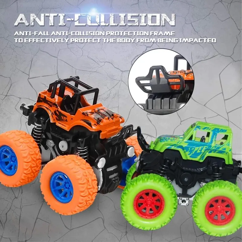 Toys Car Monster Truck Four-wheel Drive Vehicle Stunt Dump Car Inertia Car Toy Dinosaur Pull Back Children Toy Boy Girl Gift