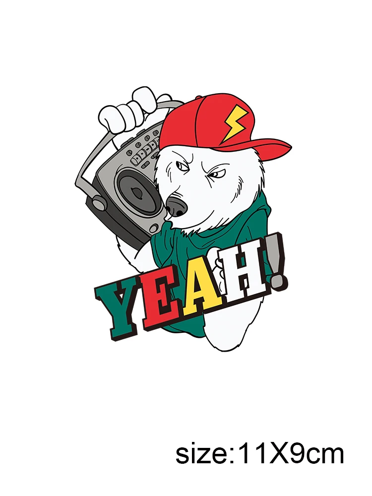 LETOP stiker bungkus cangkir Uvdtf Beruang Musik dan kelinci 1 buah stiker Transfer bungkus cangkir Uv Dtf bungkus 16 Oz untuk kaca