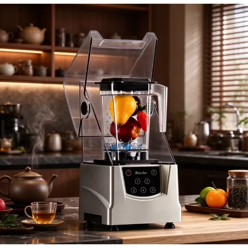 Commercial slush machine for coffee/tea shops; soundproof and multi-functional, fully automatic, sold in Europe