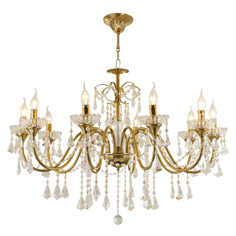 

Living room lamp, French retro decorative chandelier, simple, warm and romantic, light luxury