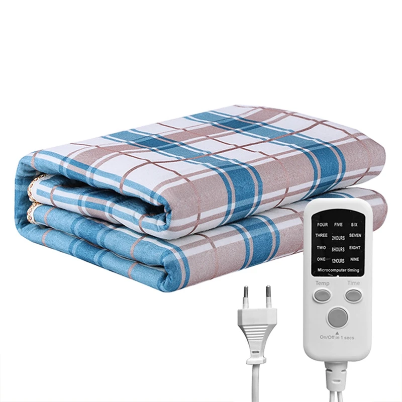 1 Pcs Electric Heated Blanket Thicker Heating Blanket 1.8X1.2M 220V EU Plug For Double Body Winter Warmer