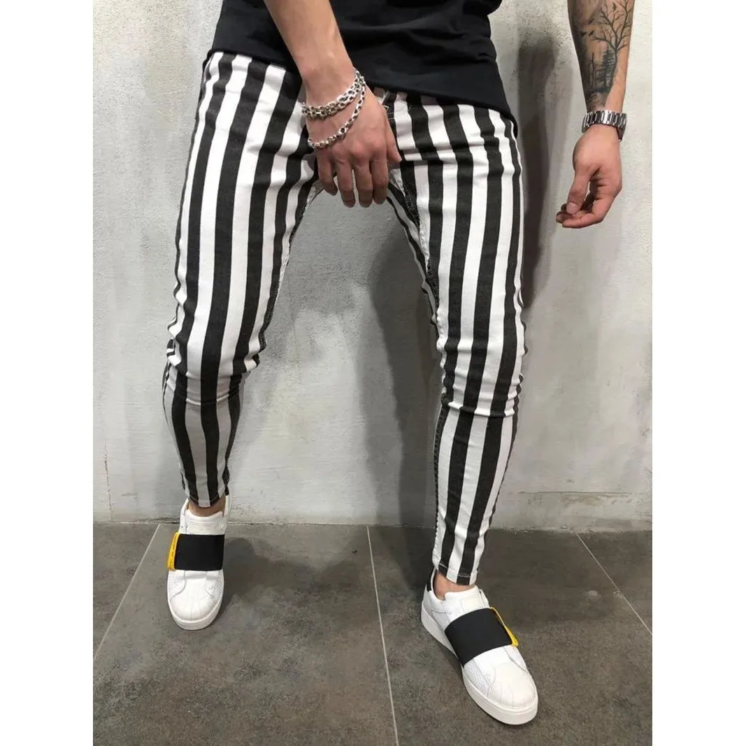 

Men's Plaid Joggers Sweatpants Straight Leg Eighteen Pants Youthful Vitality Style Casual Trousers for Men