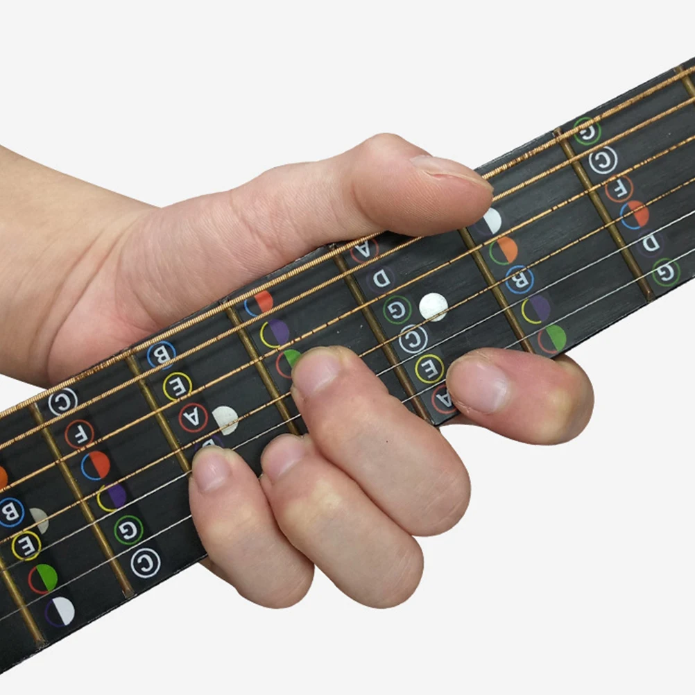 

6 Sheets Stickers Guitar Position Marker Inlay Acoustic Accessories Mute Decals Fretboard Note Map Label Headstock