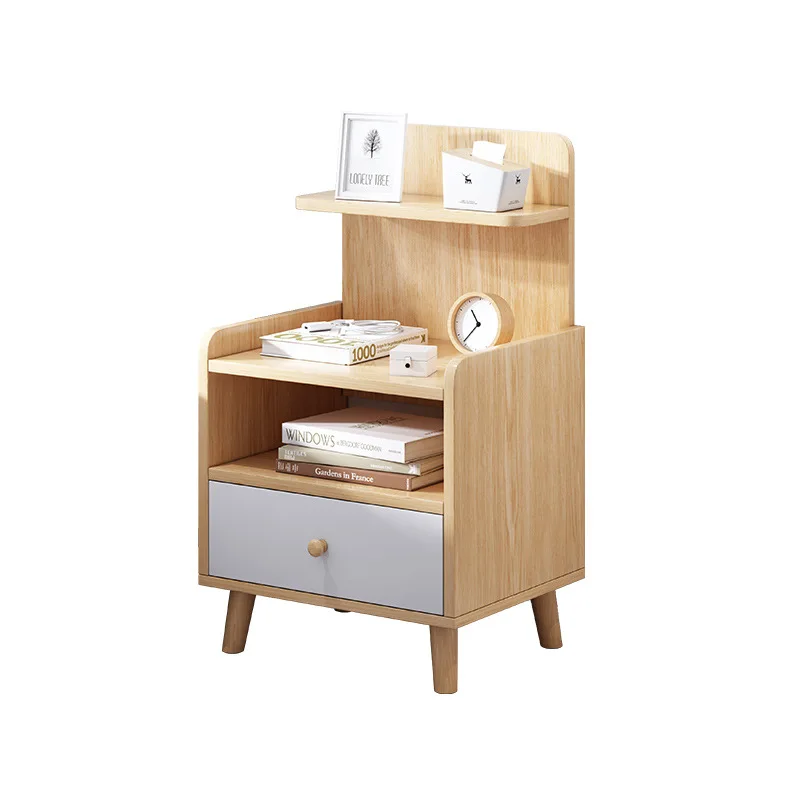 

Bedside table Simple e****mical storage Thickened storage cabinet Rental room Bedside mini