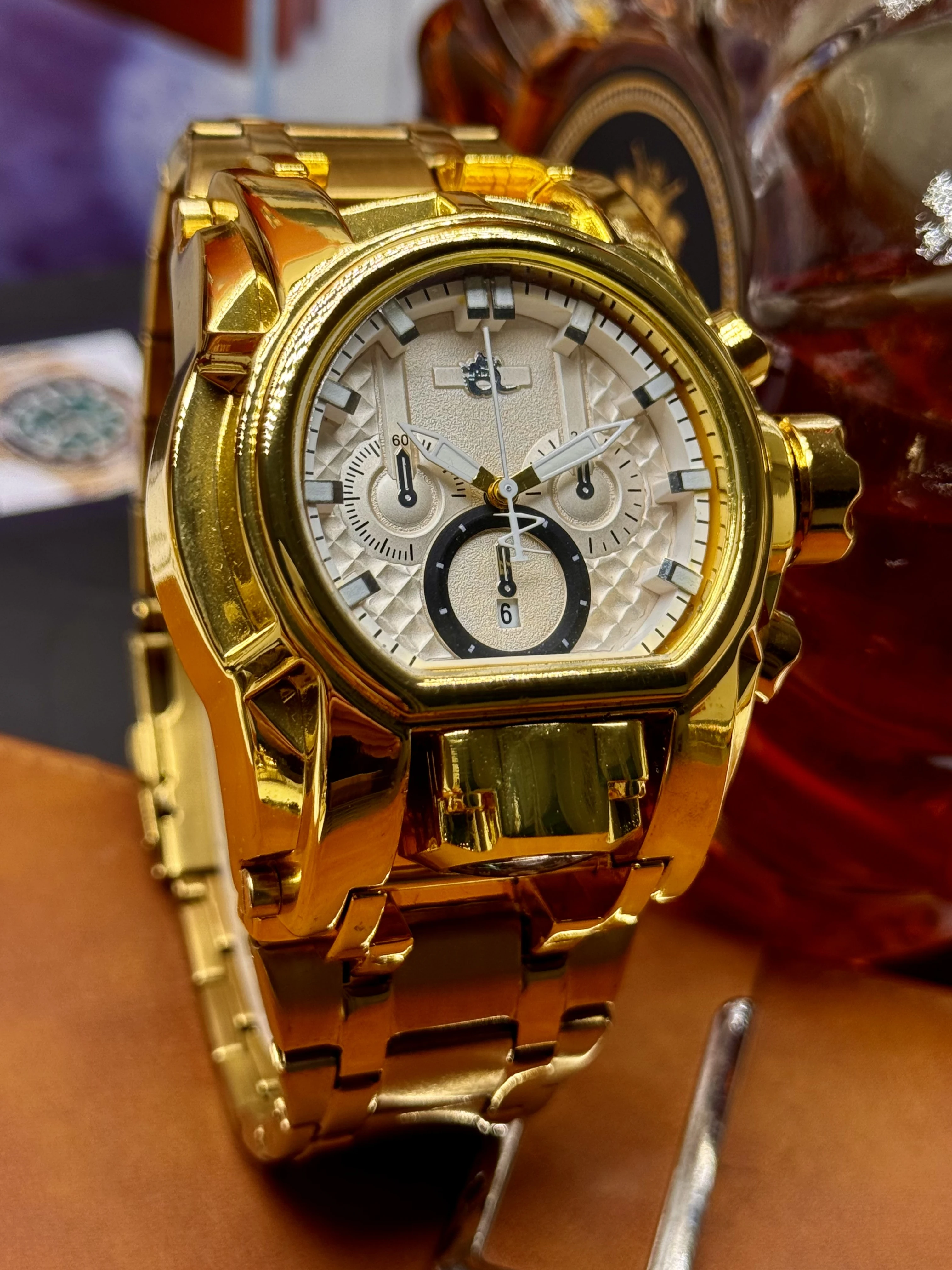 Luxurious Men's Punk-Style Watch, Unique Design and Fashionable Street Accessory, the Ideal Gift for Him, Durable and Practical - view 3