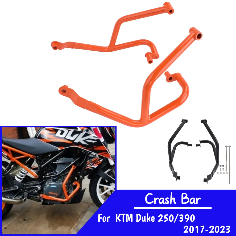 For Duke 390 Crash Bar Frame Bumper For KTM Duke250 Duke390 2017-2023 Motorcycle Highway Engine Guard Fairing Protector Duke200