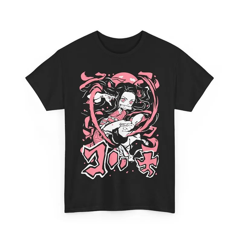 Anime Demon Shirt Vuur Stijl Anime Shirt Japanse Anime Manga Unisex Shirt Graphic