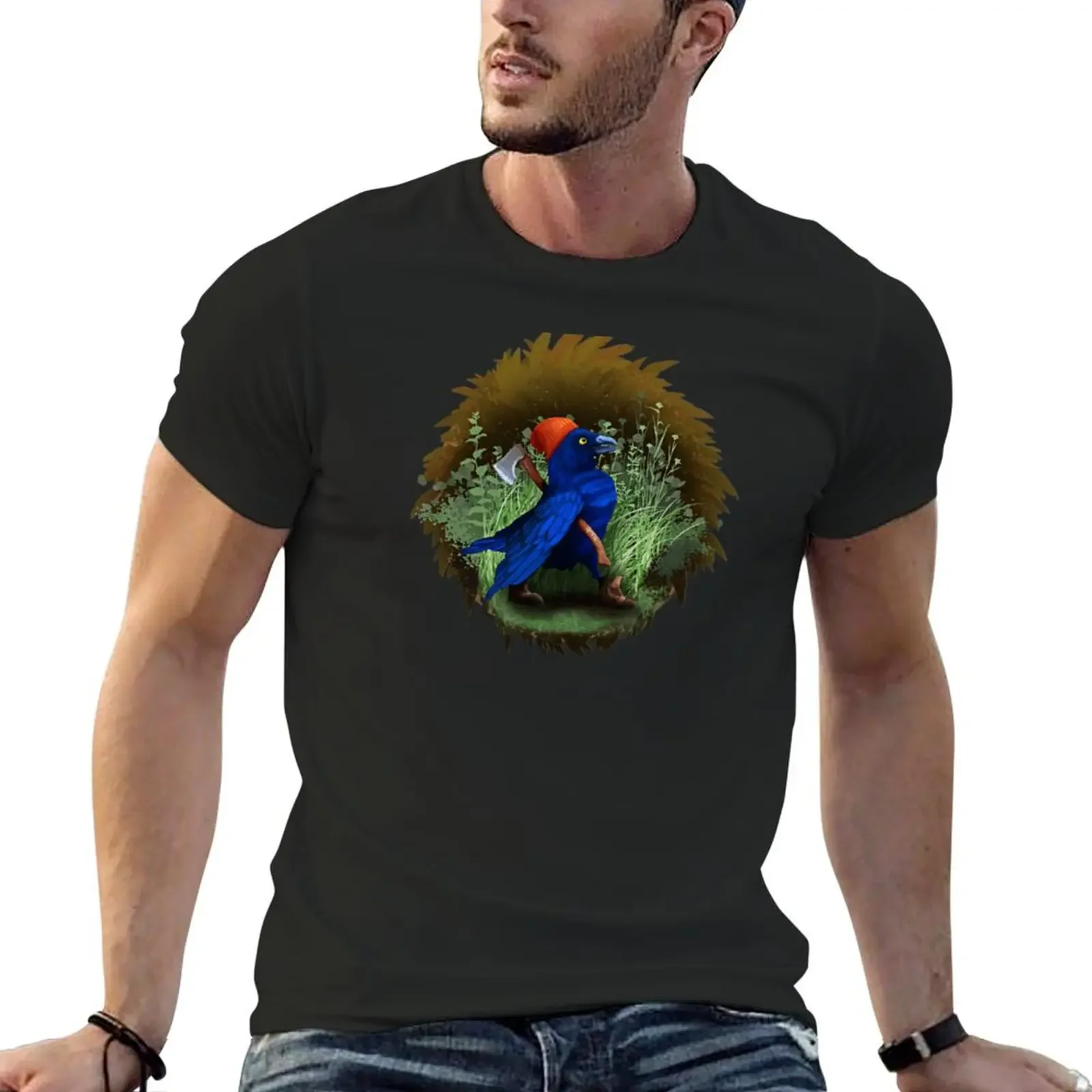 Hardworking Corvid T-Shirt graphic t shirts oversizeds heavy weight t shirts for men