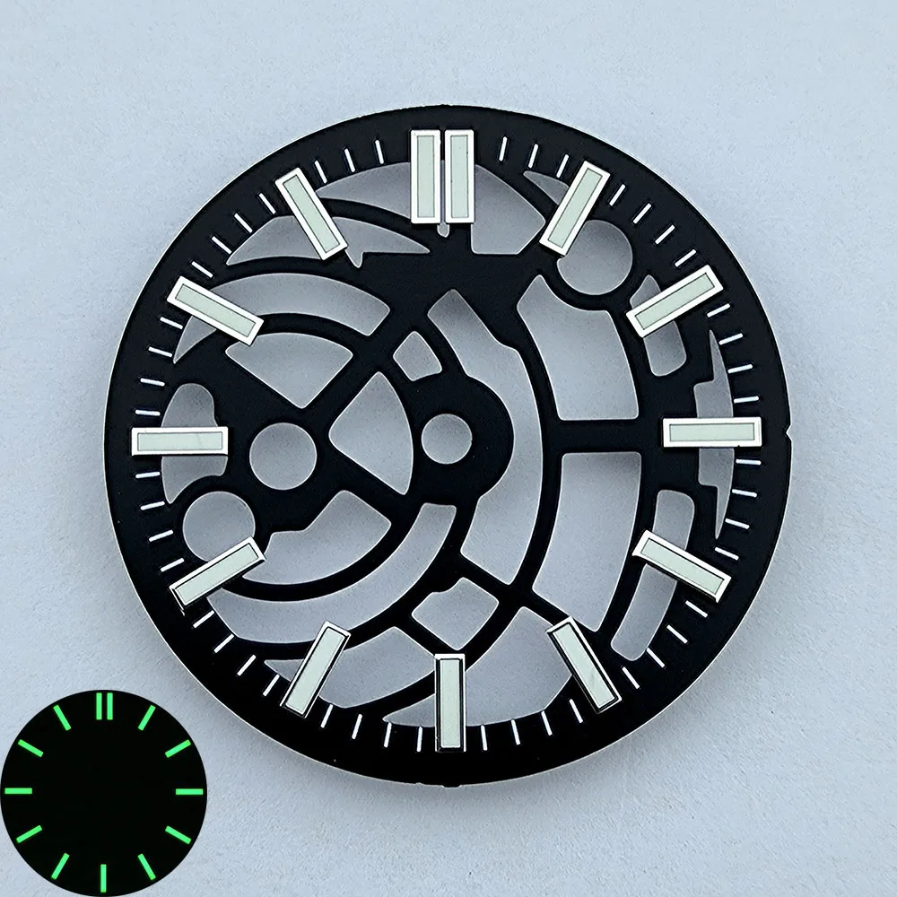 NH70 dial 28.5mm S dial Custom logo watch dial luminous suitable for NH70 movement watch accessories repair tools