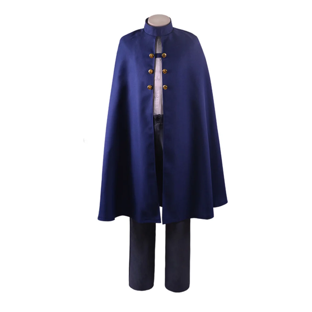 Anime Wirt Cosplay Costume Wirt Blue Uniform Suit Shirt Pants Cloak And Hat Full Set Masquerade Suit Halloween Carnical Outfit