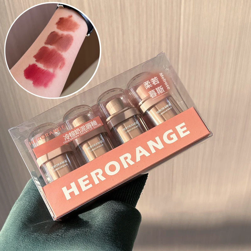 【WHB】HERORANGE Matte Velvet Lipstick Long Lasting Lip Gloss Tint Waterproof Makeup For Women Lip Glaze Cosmetics