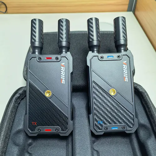 Extensor inalámbrico Dual de 400M, transmisor receptor de Audio y vídeo compatible con HDMI, compatible con batería, cámara, transmisión en vivo, portátil a TV