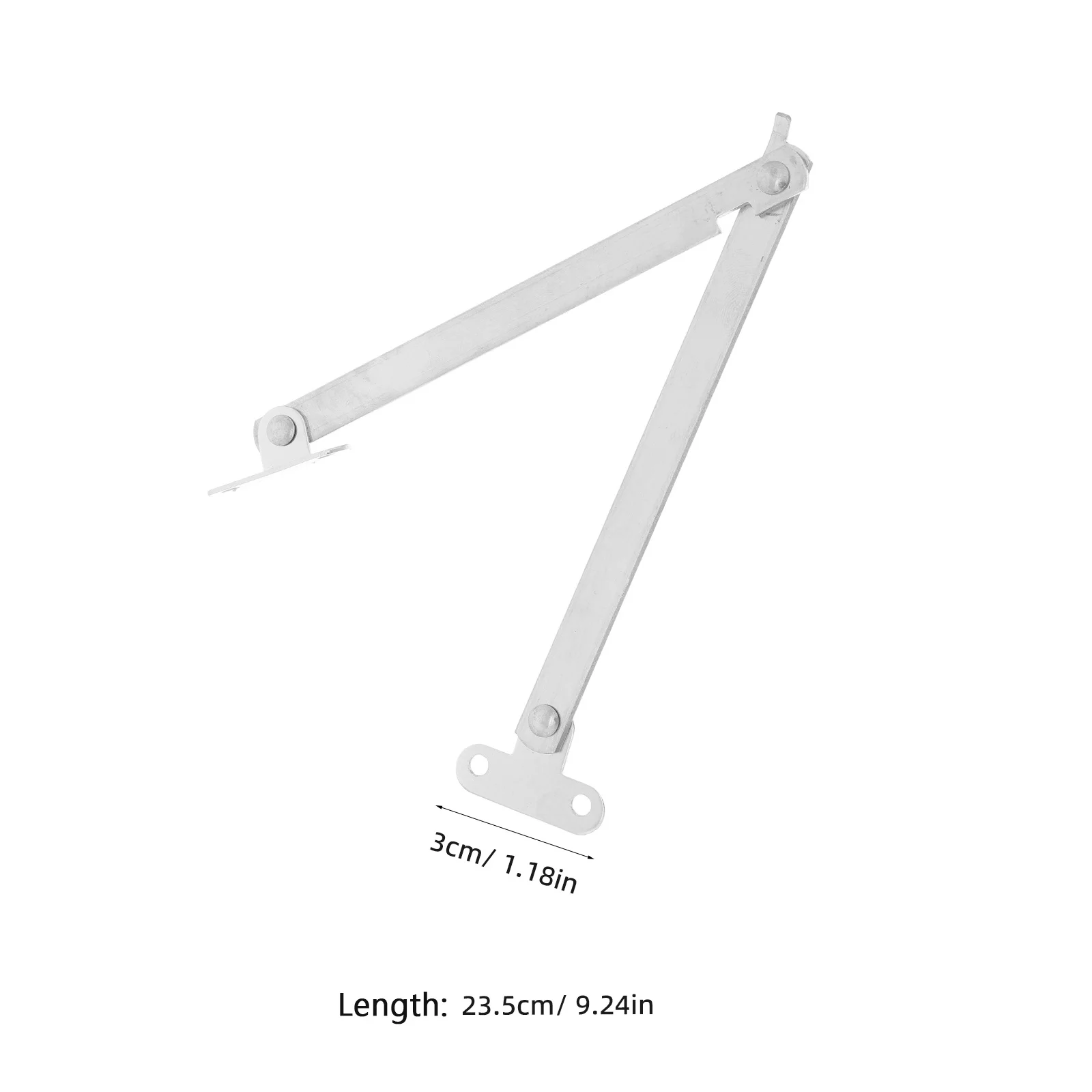 2 قطعة قابل للتعديل الفولاذ المقاوم للصدأ للطي خزانة مفصلات غطاء دعم نظام للخزائن الأدراج خزائن خفيفة الوزن المحمولة #4