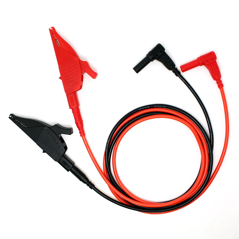 1 Pair 1M multimeter test line clip,13 AWG test leads with 4mm plug,CATIII 1000V /MAX 32A