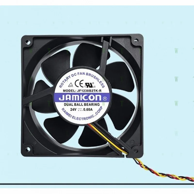 

H 1 шт. JAMICON JF1238B2TK-R 12 см 24 В 0,60 А 12038 Инверторный охлаждающий вентилятор для шкафа