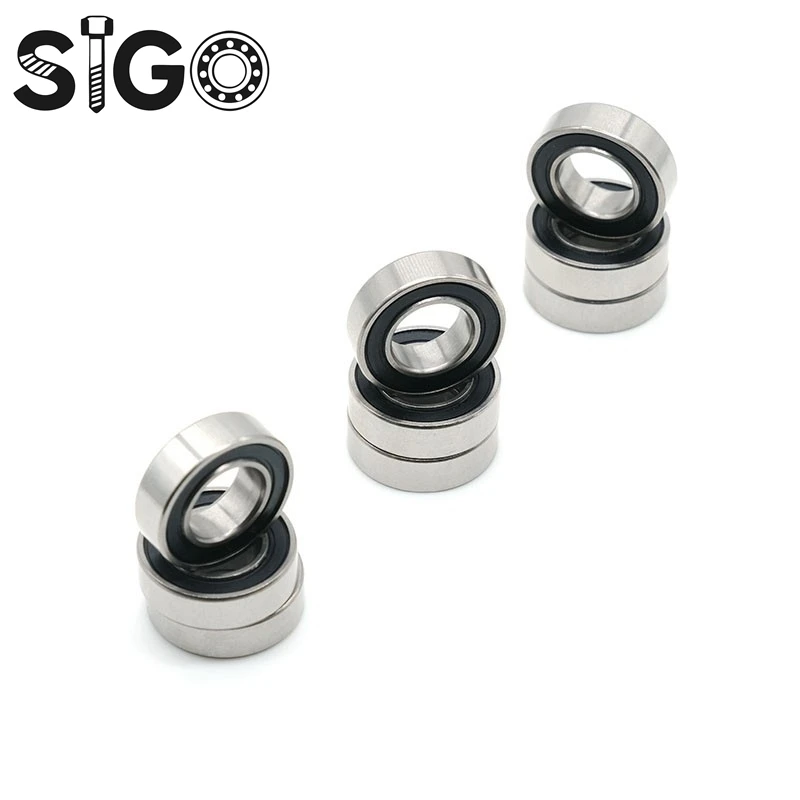 10 قطعة محامل بكرة الصيد SR166 2RS CB ABEC7 4.763X9.525X3.175 ملليمتر الفولاذ المقاوم للصدأ الهجين محمل كروي سيراميك SR166-2RS CB #1