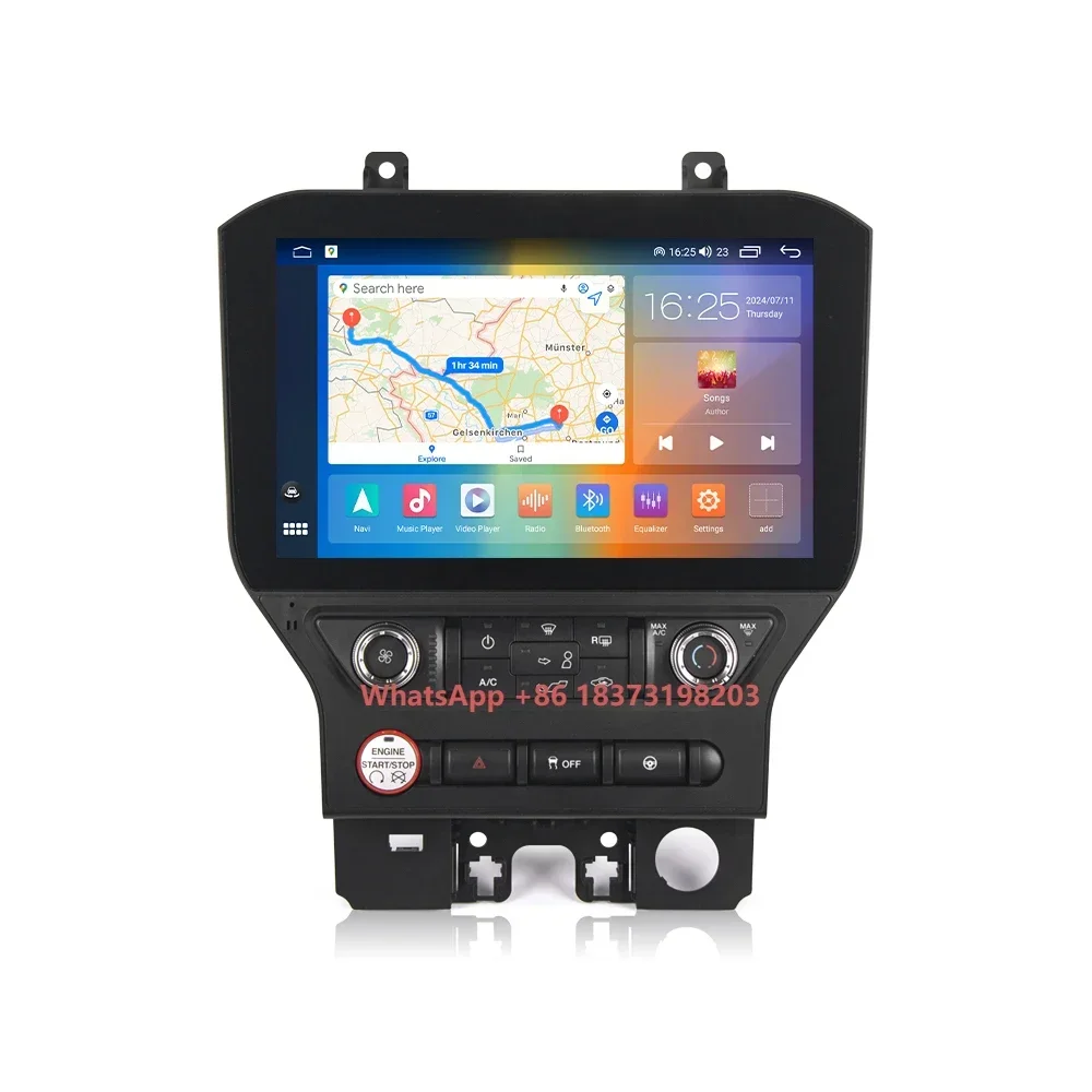

11.5inch Car Android Radio 2K 8Core Carplay Auto GPS Multimedia Player GPS Navigation 4G DSP for Mustang 2015-2023