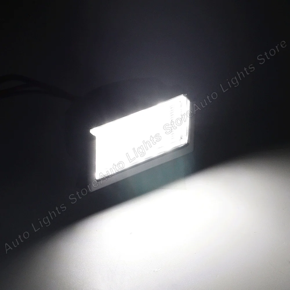 2PCS For Smart Roadster 452 2003 2004 2005 2006 LED License Number Plate Lights No Error OEM NO.A4528200056 Plug&Play