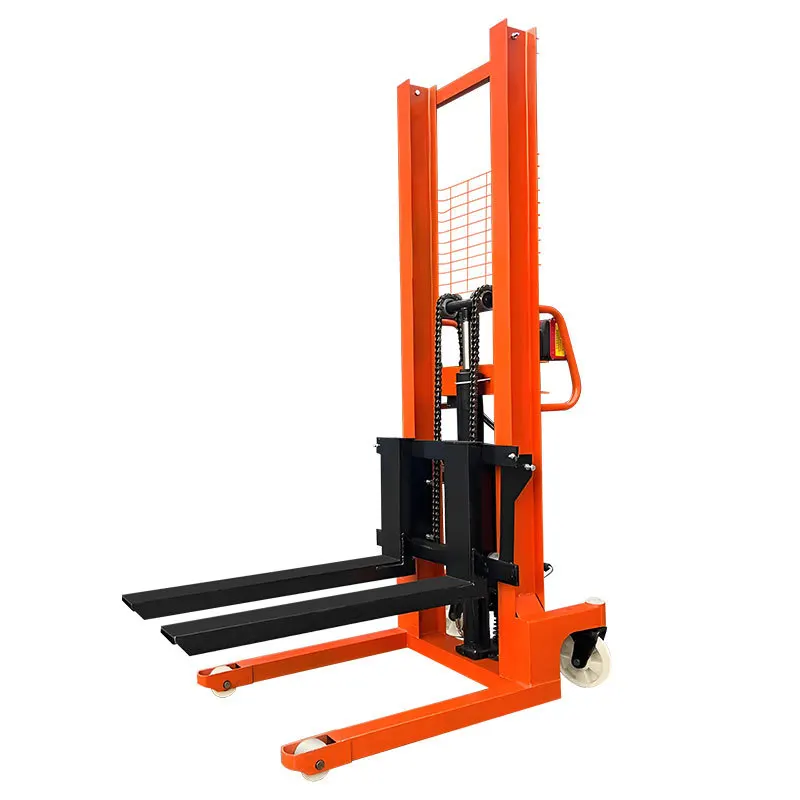 Manual/Electric Hybrid Stacker / Semi-Electric Stacker / Manual Hydraulic Lift Stacker (1–2 Ton Capacity)