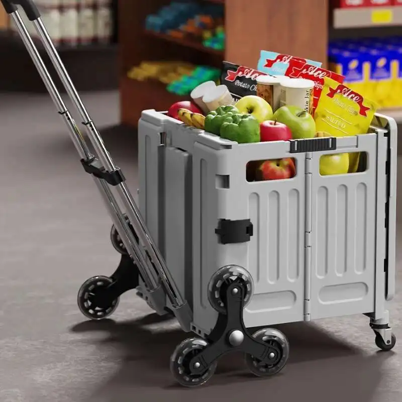 

Shopping Cart Outdoor Tables Small Portable Folding Shopping Picnic Household Pull Artifact Mesa Portatil Outdoor Furniture