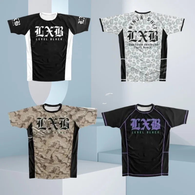 جديد LXB AJJ الرجال النساء تي شيرت مستوى أسود عادية رياضة قصيرة الأكمام المتضخم ADC طفح الحرس جيرسي تي شيرت التجفيف السريع تي شيرت #1