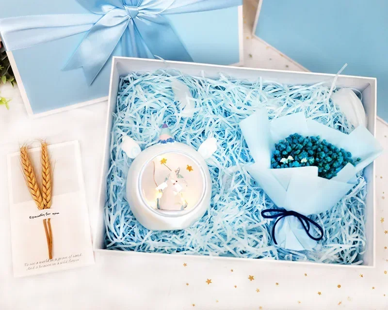 100/200g Bunte Bast Geschreddertes Papier Süßigkeiten Boxen DIY Geschenk Box Füllmaterial Tissue Party Geschenk Verpackung Füllstoff Dekor – Detail 6