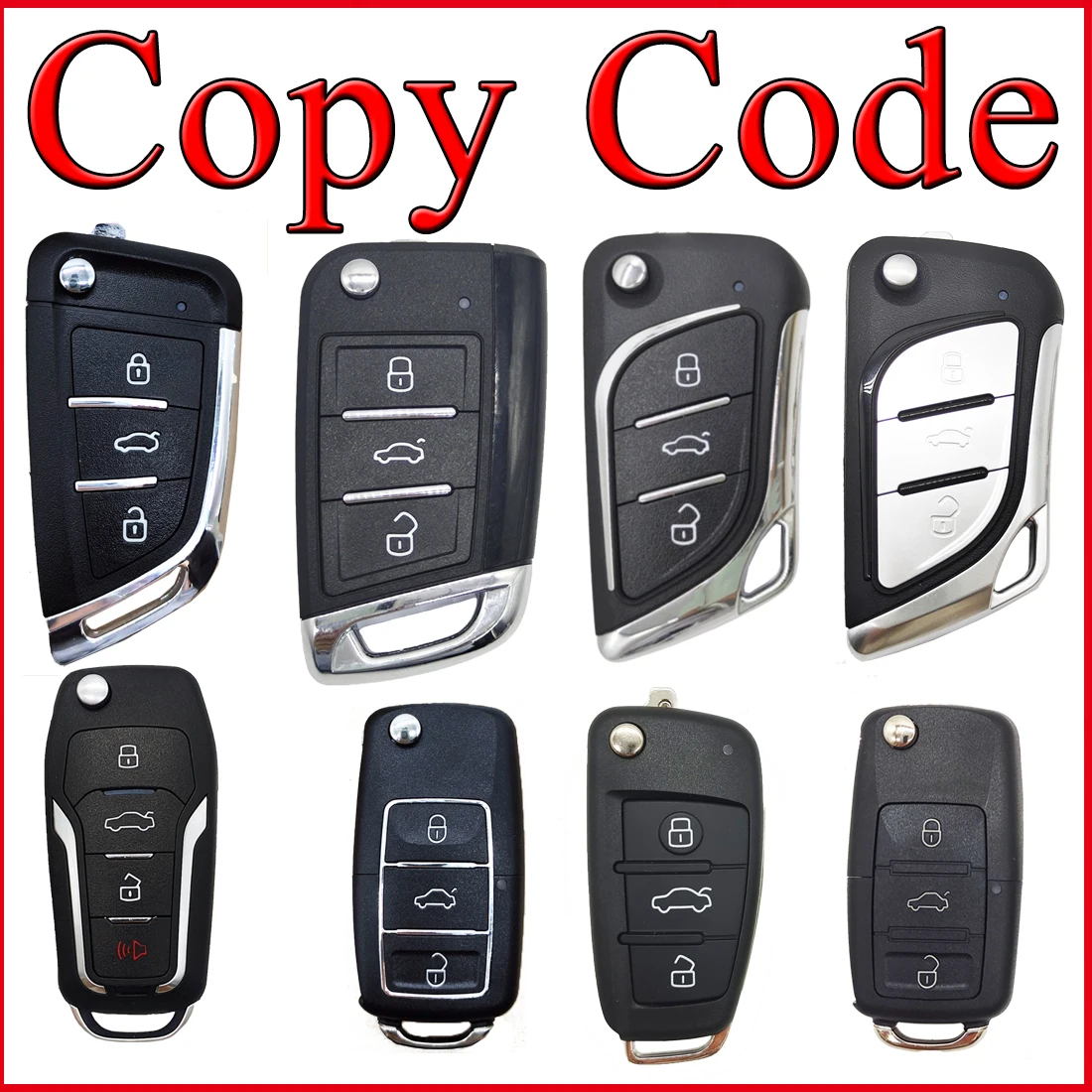 Universal Face to Face Copy Self Learning Fixed Code Self Copy Cloning Garage Door Remote Control