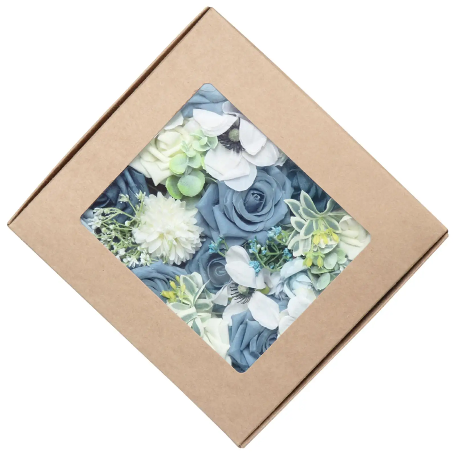 Artificial Flowers Combo Box Set Rose Kissing Balls Arrangements Shower Centerpieces Decor
