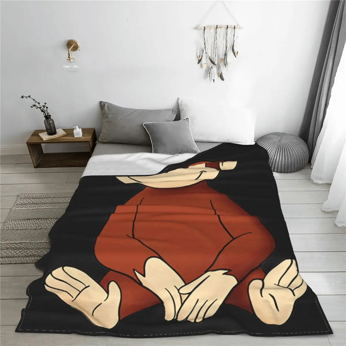 Monkey Curious George Bed Blanket Bed Covers Luxury Blanket Flannel Blanket Air conditioning blanket