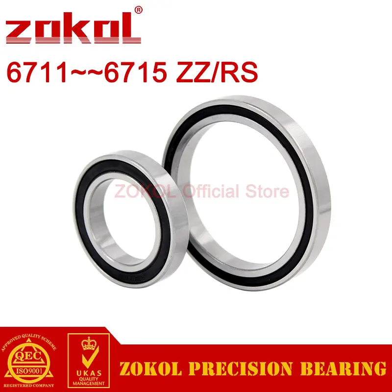 

ZOKOL 6711 6712 6713 6714 6715 ZZ Z RS Thin Wall Beraings Deep Groove Ball Bearing Cnc Machine