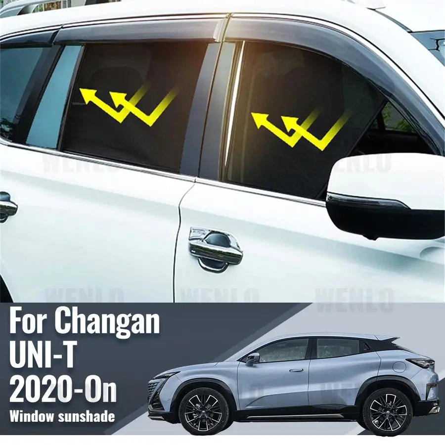 For CHANGAN UNI-T UNIT 2020 2021 2022 2023 2024 Magnetic Car Sunshade Shield Front Windshield Curtain Rear Side Window Sun Shade