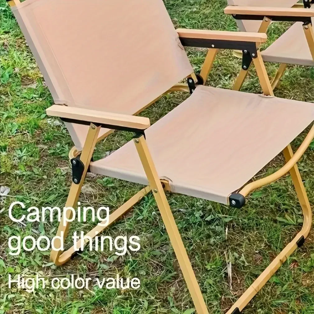 Portable Outdoor Folding Chair Camping Chair Beach Stool Self Driving Travel Leisure Picnic Back Wild Fishing Chair Patio