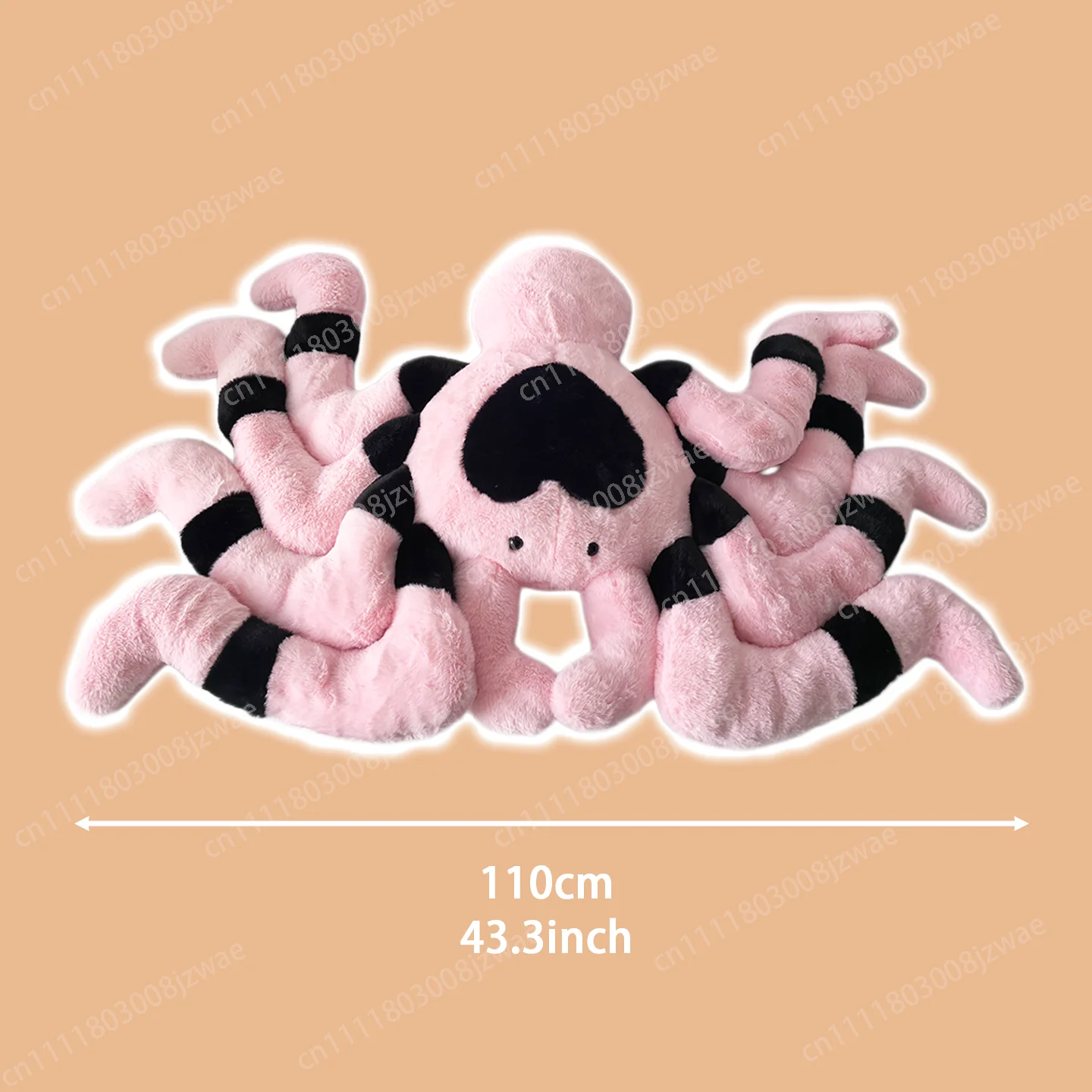 New Tarantula Pink Spider Plush Toys Cute Heart Pattern Spider Plush Toy Pillow Gothic Peripheral Plushie Birthday Gift